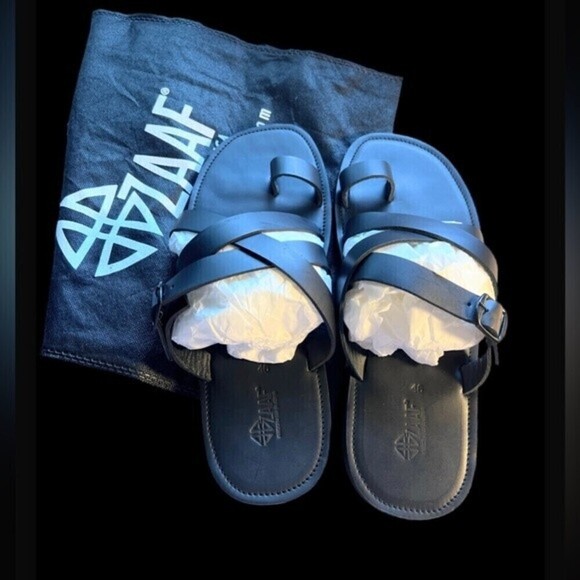 Men’s Zaaf KENYA COLLECTION MADE IN AFRICA LEATHER SANDAL. Size 46.
